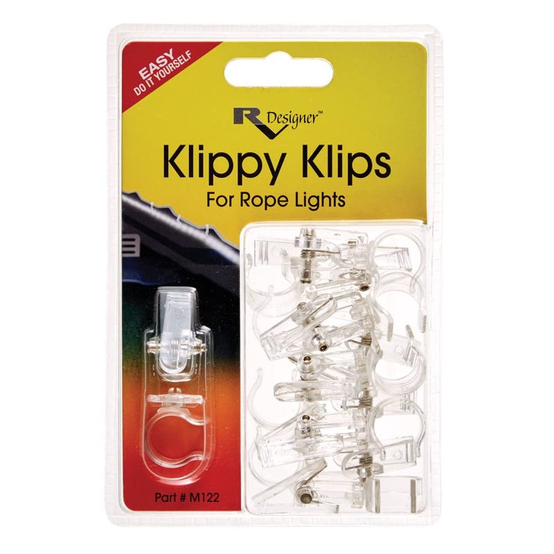 RV Designer Collection M122 Klippy Klips  Rope Light Clips 10 Pack - Image 1